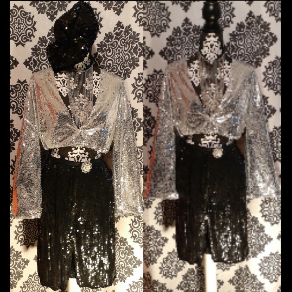Metallic Sequins Top